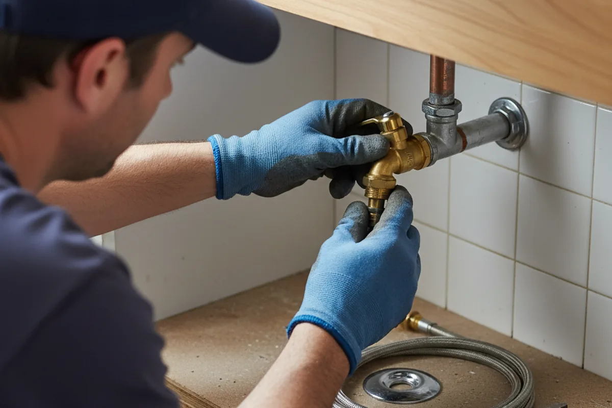 Shutoff valve and fitting work during Emergency Plumbing in Camp Hill